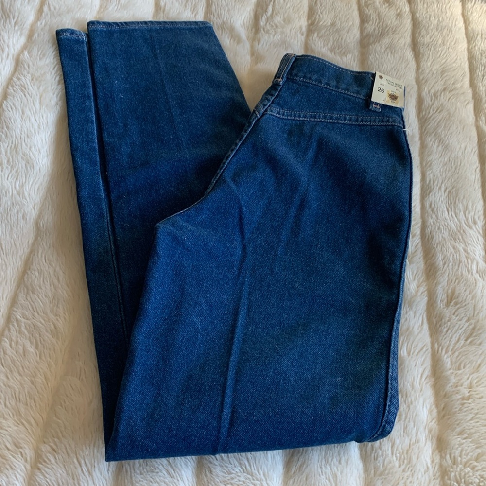 Vintage 80s high rise no pockets GWG femme fit deadstock new 26